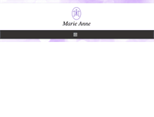 Tablet Screenshot of marie-anne-france.com